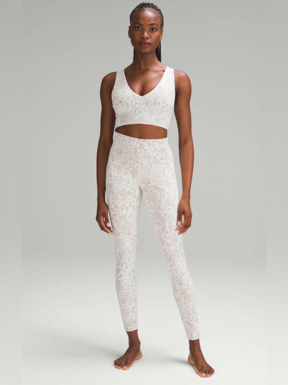 Lululemon Align 2-Piece set - Cheetah Camo Antique White